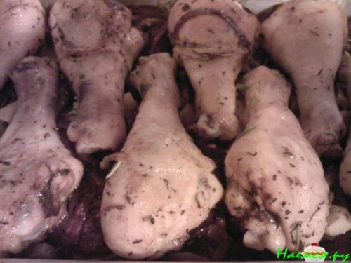 Курочка на луке