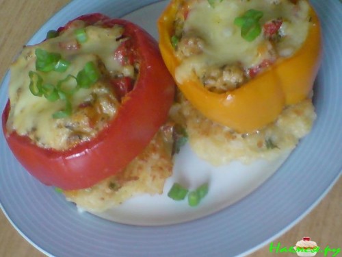 Рисовые котлеты с сыром и зелёным лучком