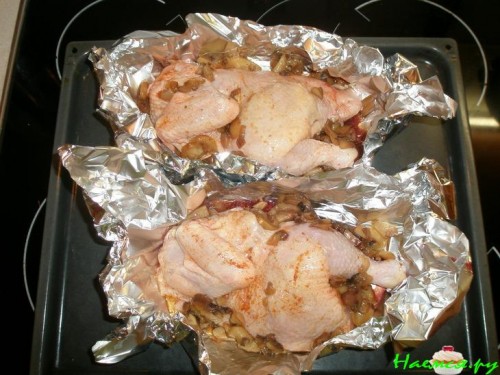 Курица с грибами по-быстрому