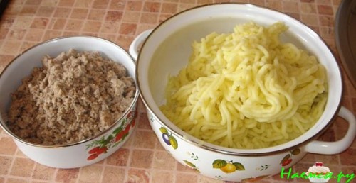 Картофельные зразы с нежирной свининой