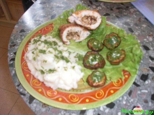 Курочка с баклажаном