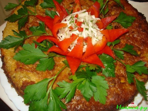 Мясной рулет-кольцо