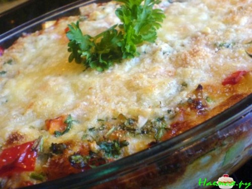 Овощная запеканка (кольраби, морковь, цуккини ...)