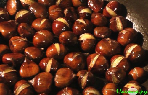 Утка с каштанами