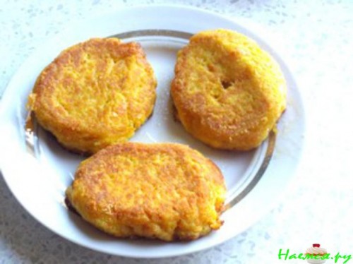 Морковные котлеты с сыром