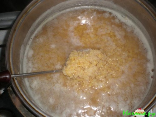 Суп из очищенной чечевицы