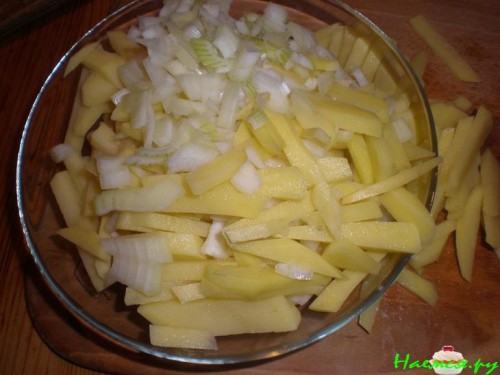 Жаренный картофель с луком