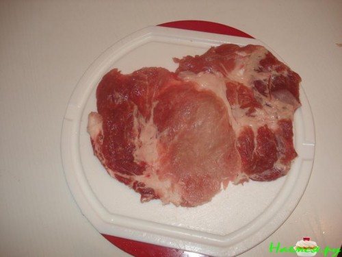 Мясо по-французски с пармезаном