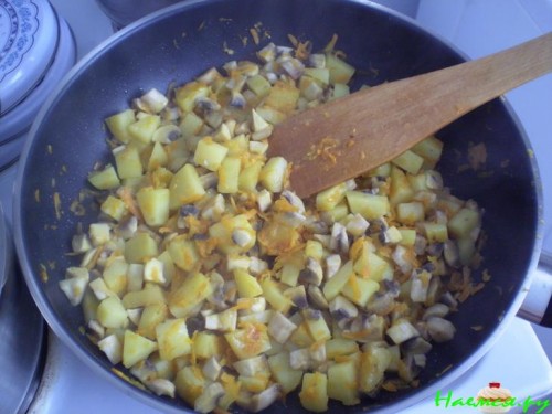 Грибной суп с плавленым сыром