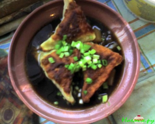 Грибной суп с «ушками»