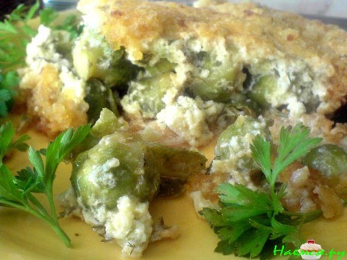 Запеканка из "евриков" (брюссельской капусты) с творогом