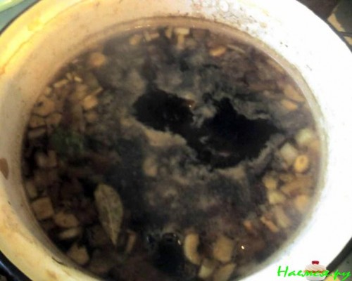 Грибной суп с «ушками»