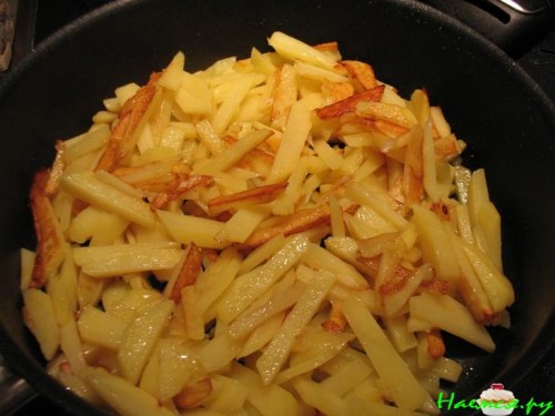 Картошка жареная с чесночком