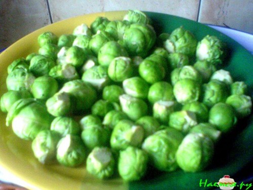 Запеканка из "евриков" (брюссельской капусты) с творогом