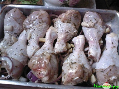 Курочка на луке