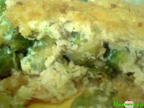 Запеканка из "евриков" (брюссельской капусты) с творогом
