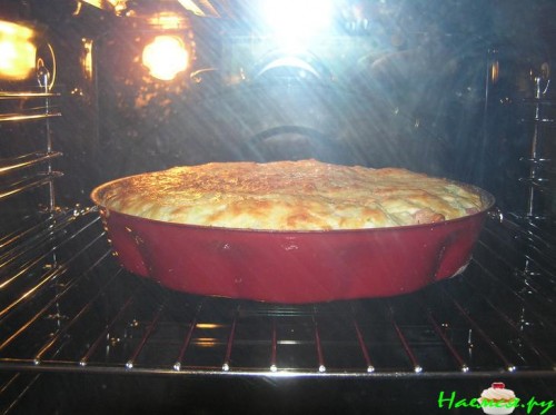 Капустная запеканка с сыром и ветчиной