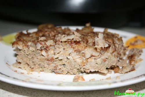 Гречневая запеканка с печенкой