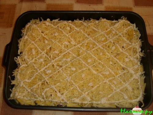 Мясо по-французски с картофелем