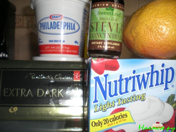 Апельсинно-лимонно-миндальный торт(без муки, жира и сахара) с творожно-шоколадным муссом