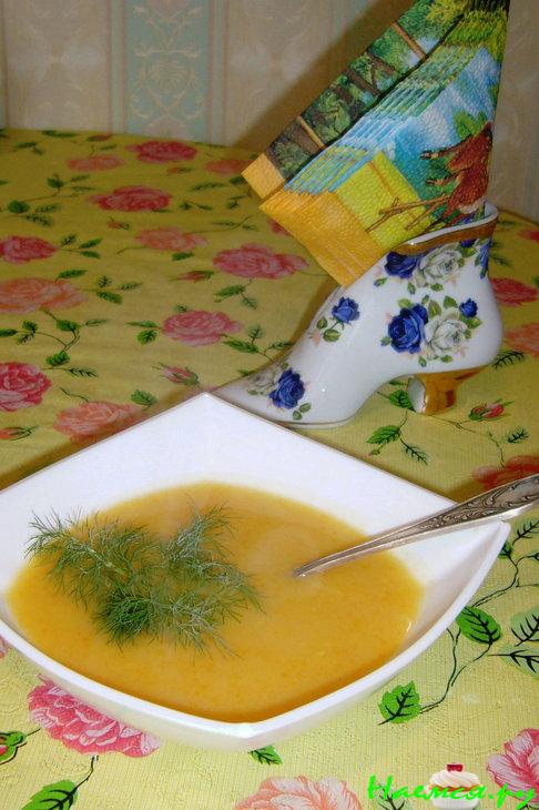 Суп-пюре из цветной капусты и кабачка