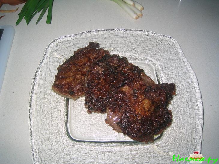 Запеченная говядина в грибном соусе