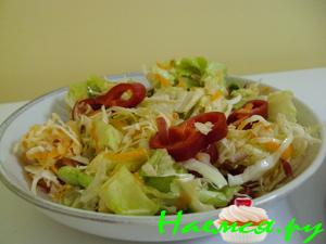 Разноцветный салат