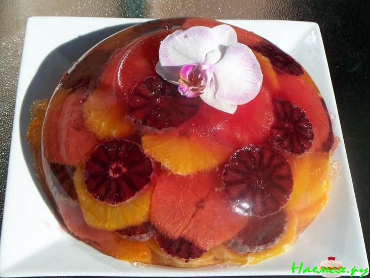 Французский цитрусового желатиновый десерт 'Орхидея'