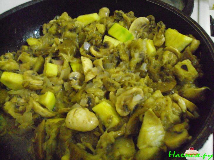 Баклажаны с грибами и тмином Баклажаны с грибами и тмином