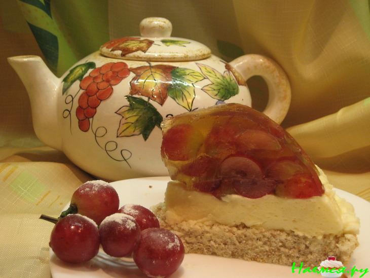 Виноградный торт с желе Виноградный торт с желе