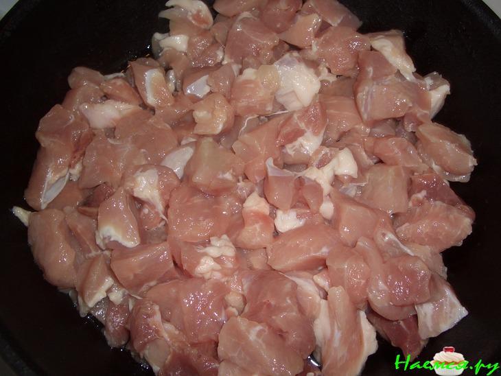 Запеканка из свинины с картофелем