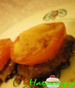 "Гнезда" из мясного фарша