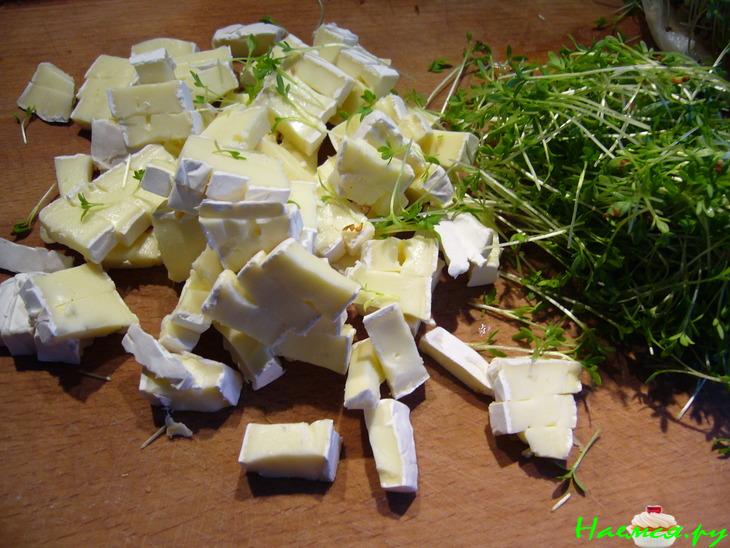 Сырный суп-пюре с крессом