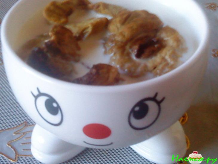 Яйца гусиные с грибочками 