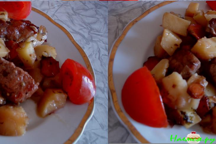 Сытный ужин с мясом