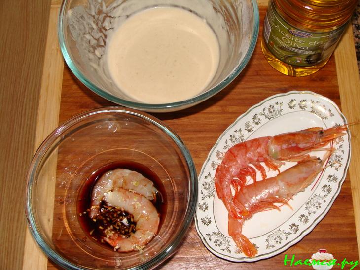 Креветки в кляре