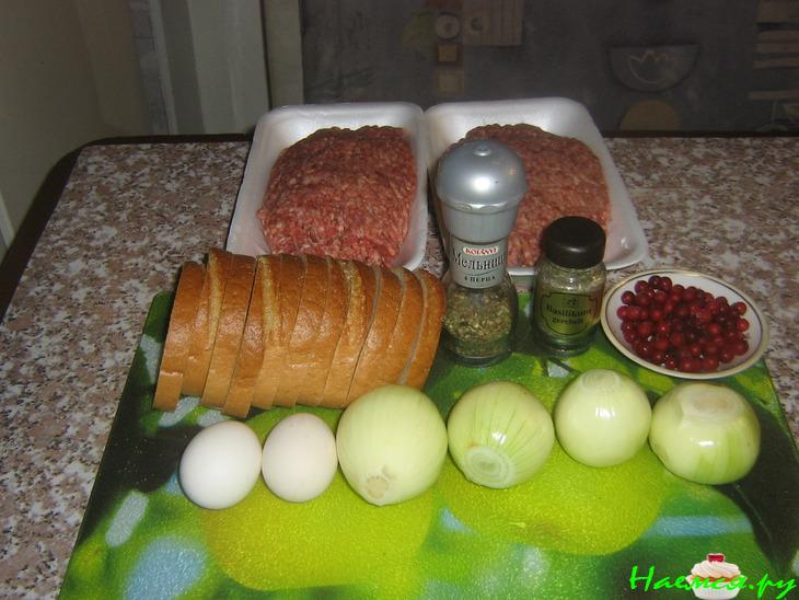 Котлеты Лапинские с брусникой от Анастасии