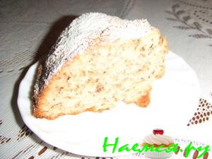 Банановый кекс с грецкими орехами