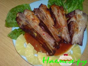 Грудинка, маринованная в ананасовом соке