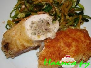 Куриные рулетики с печенкой