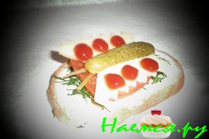 Бутерброд "Бабочка"