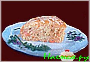 Пирог с рыбой и сыром