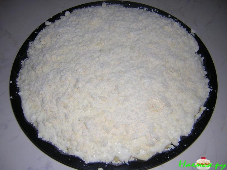 Манник с творожно-фруктовой начинкой