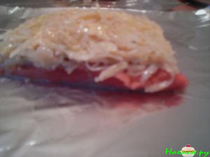 Рыба с картофельно-сырной корочкой