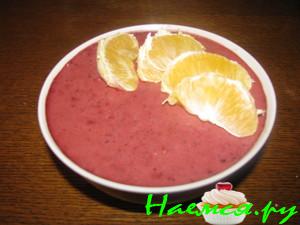 Сметанно-черничный мусс