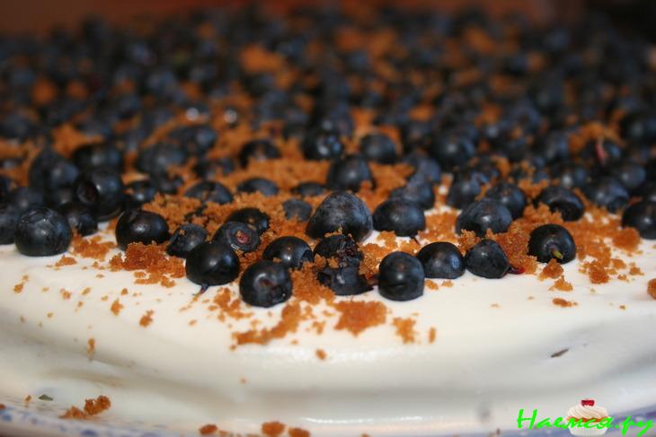 Бисквит с черникой