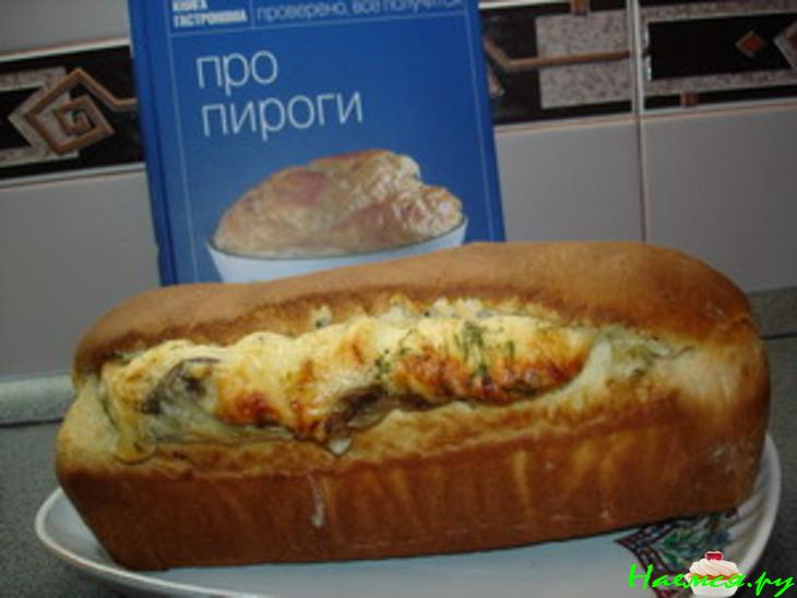 Пирог-бриошь с грибами