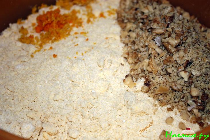 Кексы с клюквой и орехами