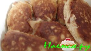 Рыбные котлетки со свежим салом