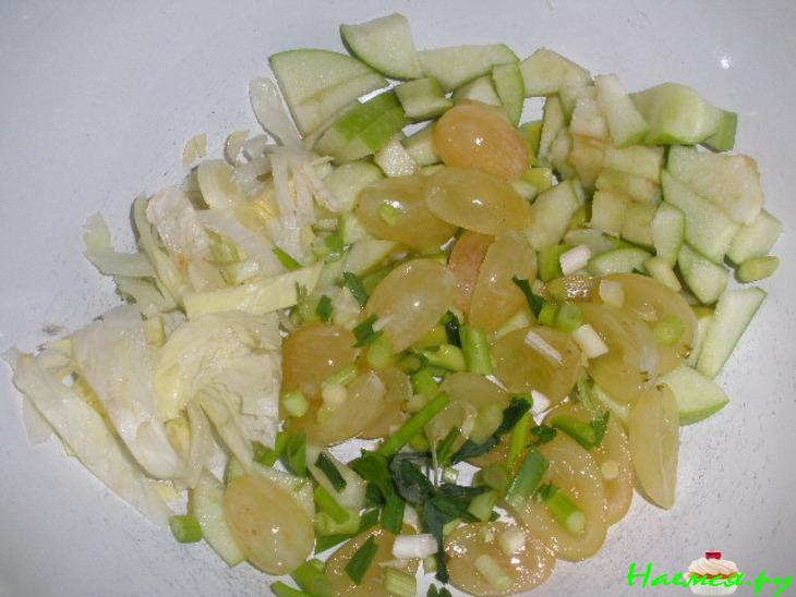 Салат Вальдорф с креветками